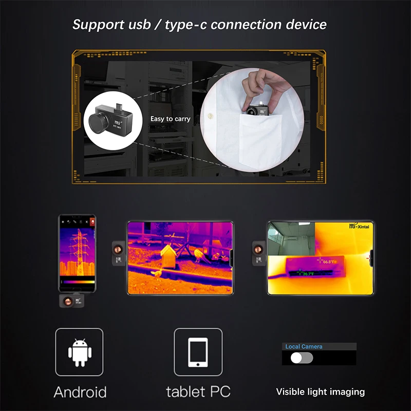 Тепловизор тепловизор мобильный телефон USB для Android Тип C|Приборы измерения