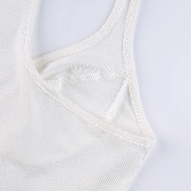Sleeveless Sexy Strap Bodysuit Summer Backless Bodycon Short Jumpsuit Ladies Casual Black White V Neck Body Suit Top