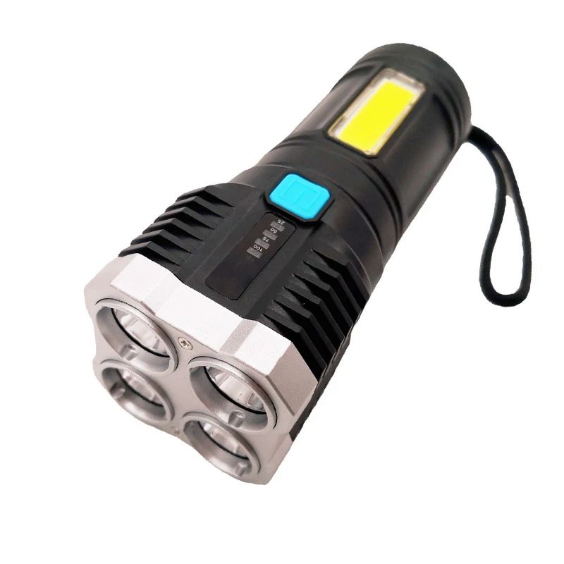 

Ultra Bright COB LED Powerful flashlight USB Rechargeable Led flashlight Torch Hunting Spotlight Work Light For Outdoor Camping