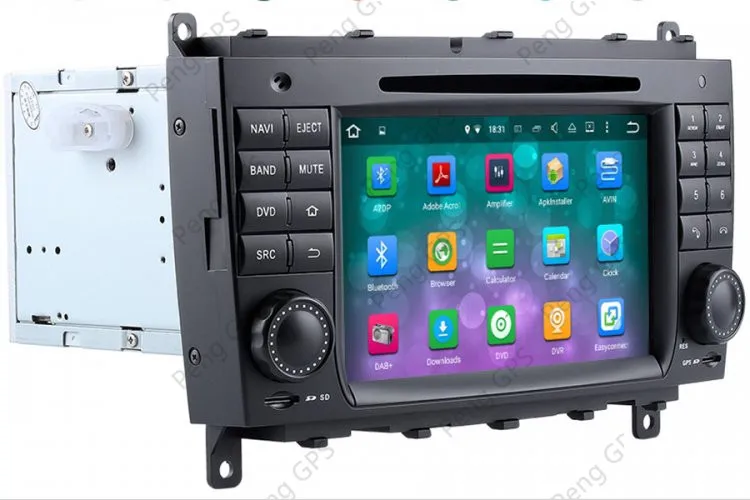 2din Android9 автомобильный DVD плеер gps радио для Benz C-W203 2004-2007 CLK W209 2004 5 навигация Мультимедиа стерео Авто головное устройство