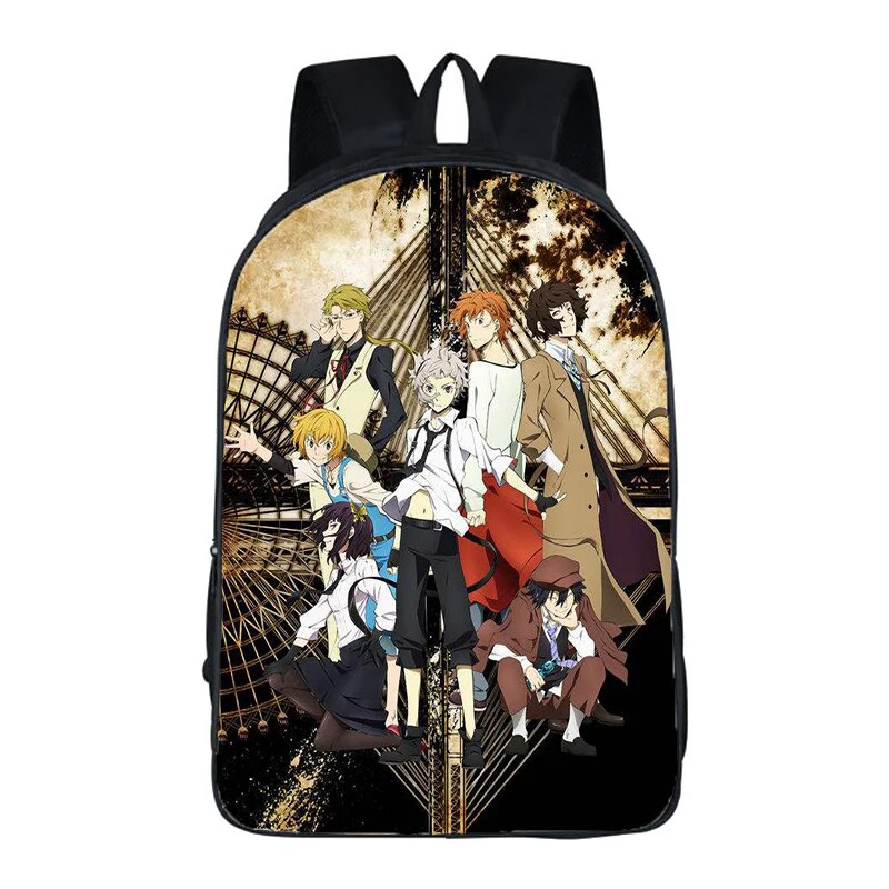 Аниме Backbag Bungou бродячие собаки Сезон 3 школьный рюкзак для девочек-подростков мальчиков дорожная сумка Atsushi Dazai Chuya Студенческая школьная сумка