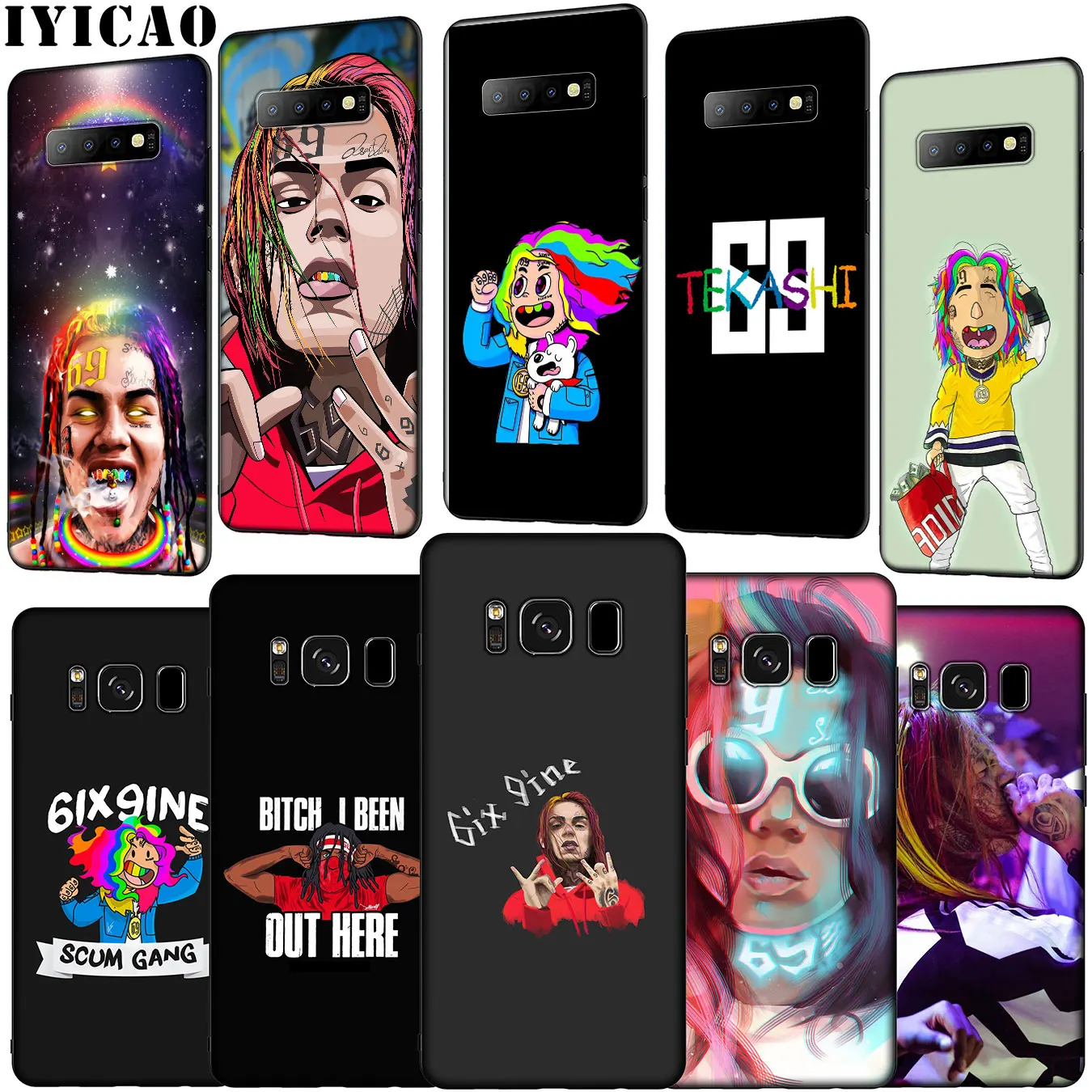 IYICAO 6ix9ine Tekashi69 Fefe Мягкий силиконовый чехол для телефона Samsung Galaxy S20 Ultra S10 Lite S9 S8 Plus S6