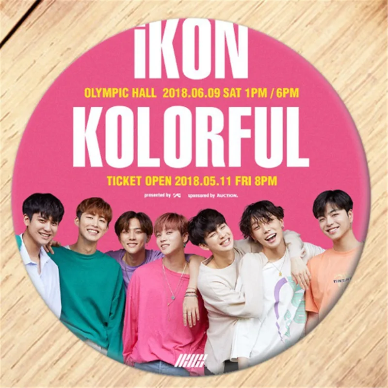 Kpop iKON Kim Jin Hwan брошь на булавке Значки для косплея для одежды украшение для рюкзака ювелирные изделия B052