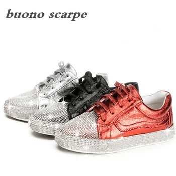 

2019 new diamonds with deep mouth color matching flat casual shoes Lok Fu shoes large size shoes