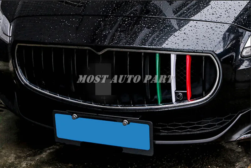 ABS передняя решетка гриля вставка крышки 3 шт. для Maserati Quattroporte 2013 2016 автомобильные