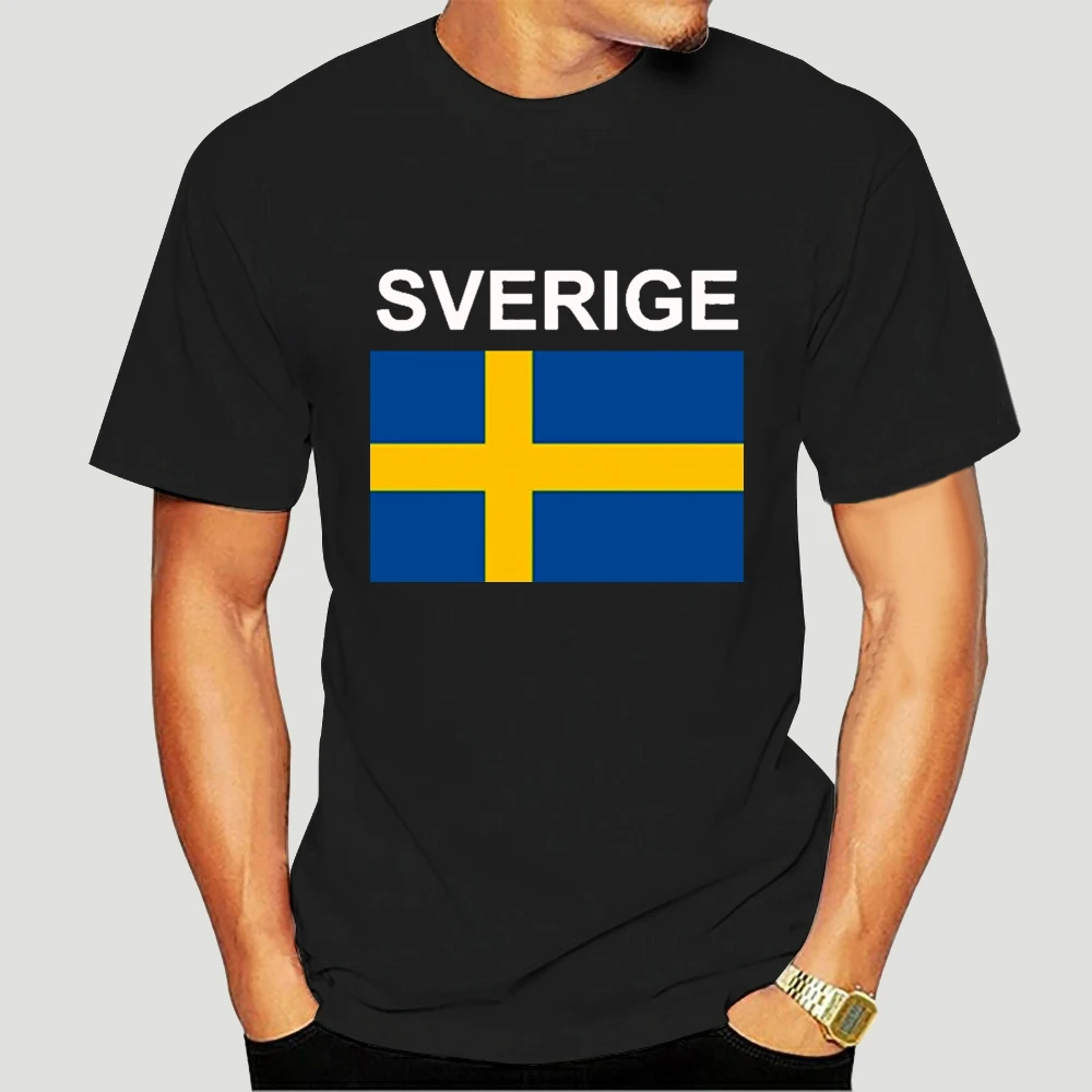 Мужская футболка шведской команды Sverige Спортивная новая спортивная одежда для