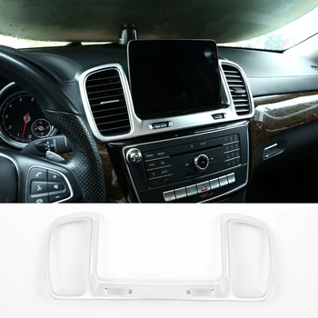 

For Mercedes Benz GLS GLE Class Central Control Air Outlet Decorative Frame Trim ABS Air Vent Cover Carbon Look / Chrome Silver