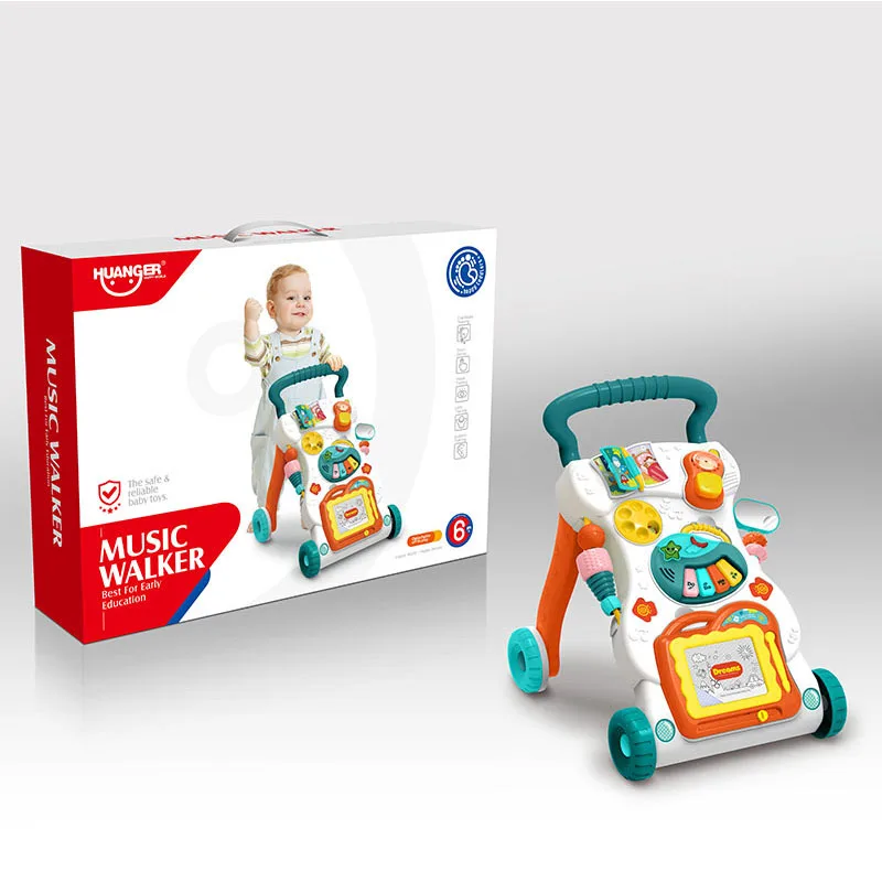Дети Многофункциональный decontructable Cart император дети ходунки с музыкой образовательная игра игрушка ходунки