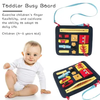

Basic Skills Activity Board For Baby Toy Board Educational Toys Basic Learning Activity Skills Learn To Zip, Tie Shoelaces