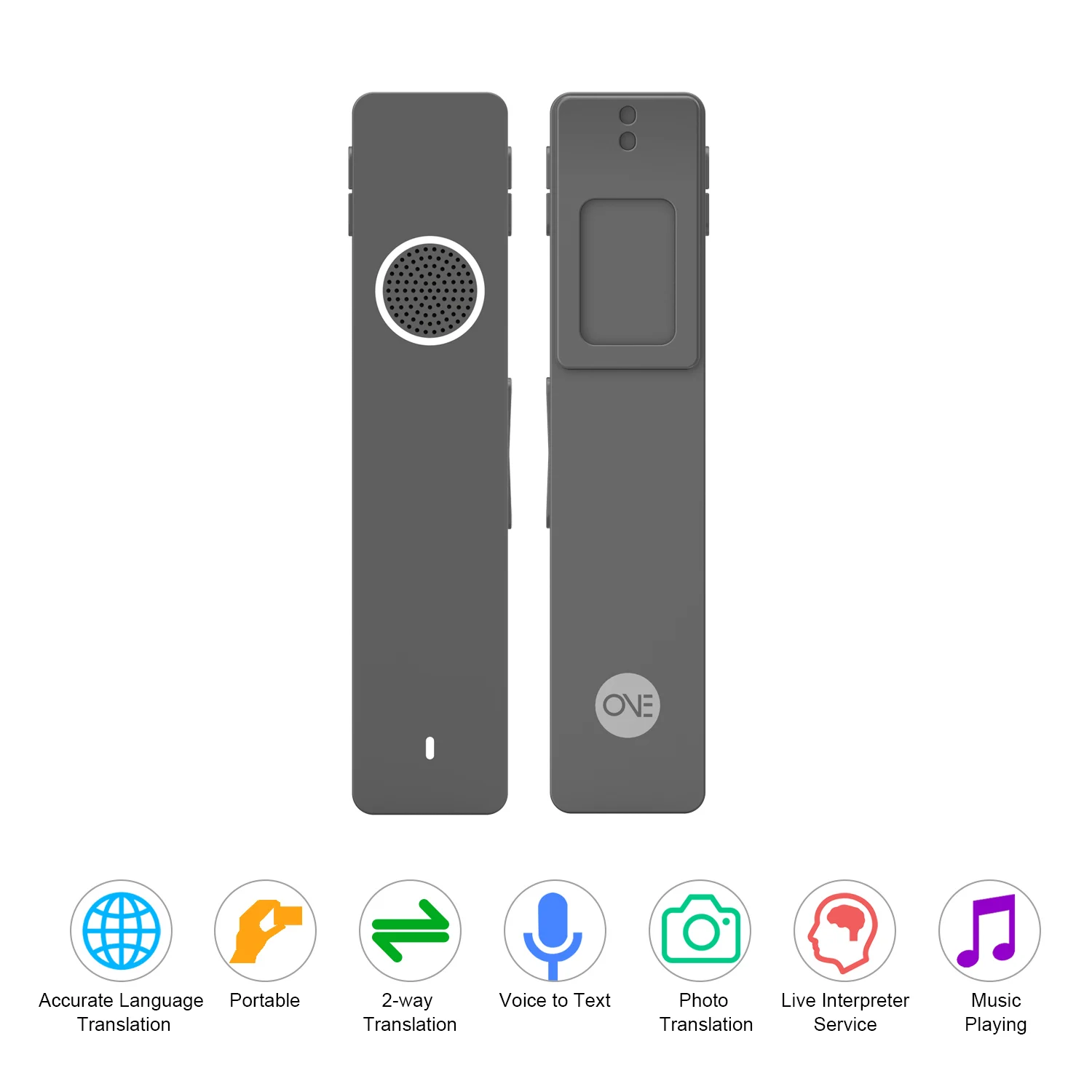 AI умный переводчик фото запись транскрибции перевод портативный Bluetooth голосовой в реальном времени переводное устройство музыкальный плеер