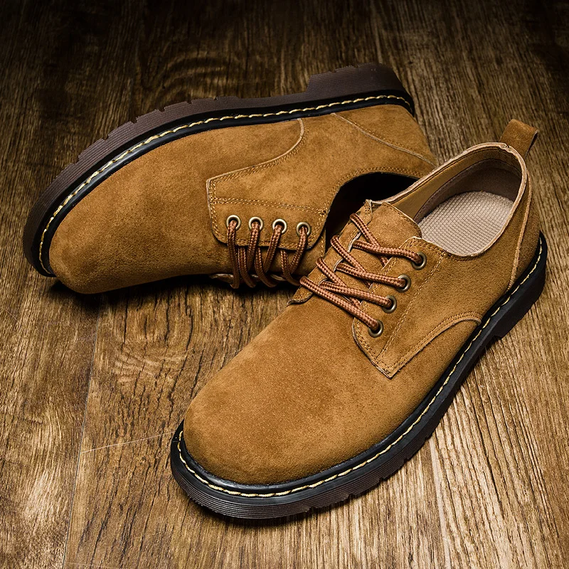 

2019 New High-Top Vulcanized Shoes Korean Fashion Leisure Warm Low Top Shoes Round Lace Up Winter Hasp Men Ankle Boots *587