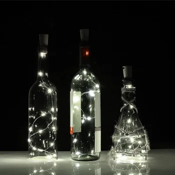 

4pcs LED Wine Bottle Lights Battery Powered Glass Bottle Stopper String Lights Wedding Home Indoor Decoration