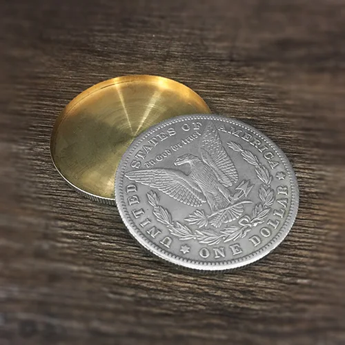 

Morgan Dollar and Expanded Shell (Tail) Set Magic Tricks Close Up Magia Illusions Gimmick Prop Appearing disappearing Coin Magie