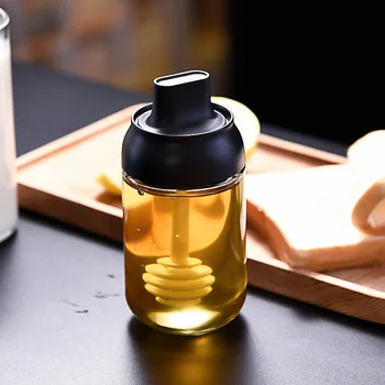 

Kitchen Seasoning Jar Glass Sealed Seasoning Bottle Spoon and Lid Condiment Bottles Brush Oil Bottle Honey Bottle Kitchen Sets