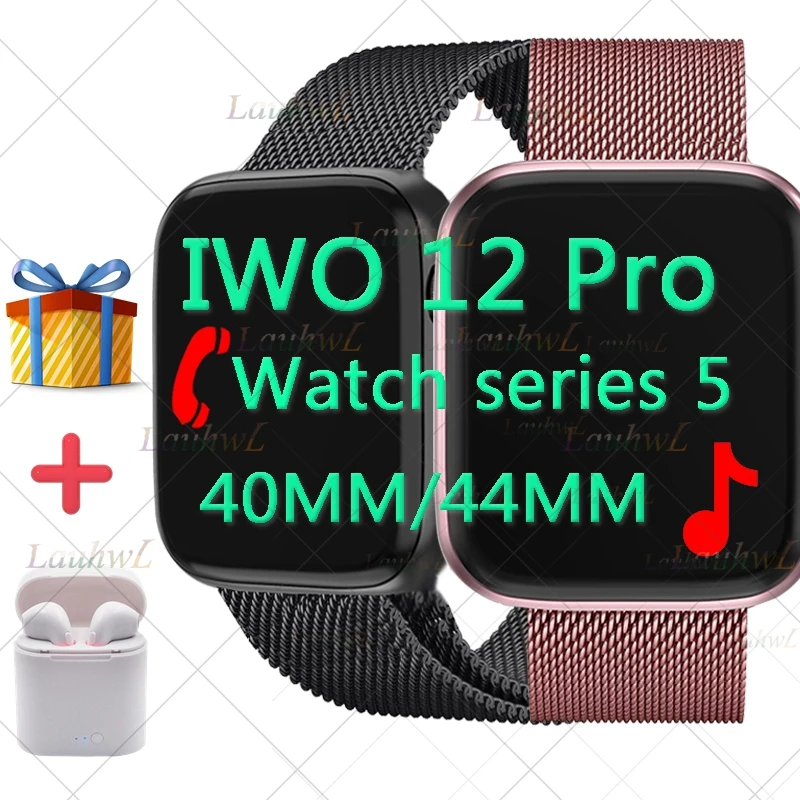 Смарт часы IWO 12 Pro 2020 Series 5 40 мм 44 для Android IOS звонки BT музыка PK 13 MAX 14|Смарт-часы| |