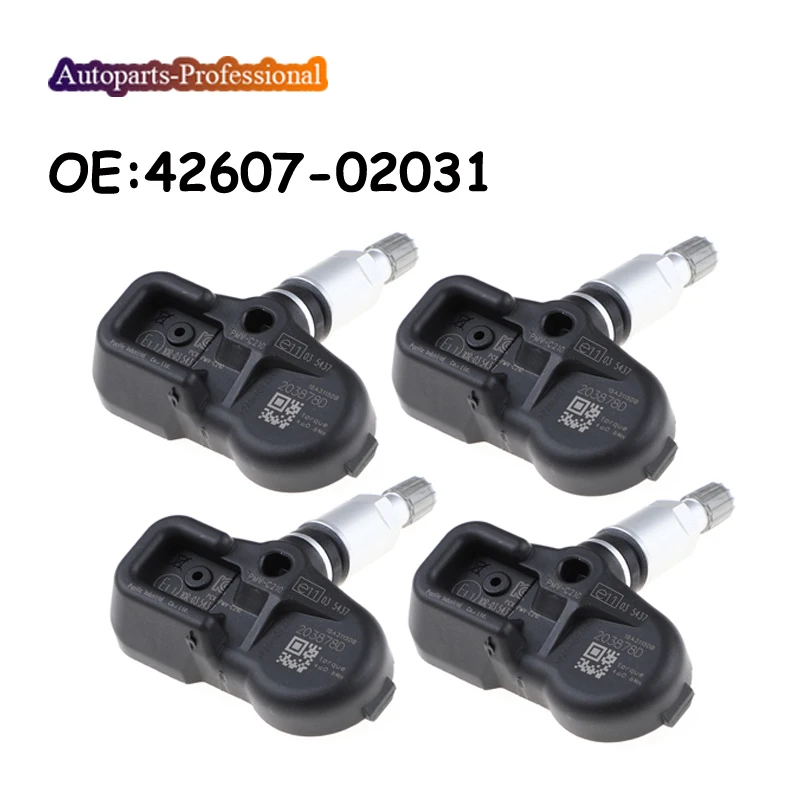 

4 pcs/lot Car For TOYOTA Avensis Auris RAV4 Yaris Verso 42607-02031 4260702031 PMV-C210 TPMS Tire Pressure Sensor 433MHZ