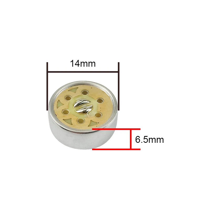 1465 Microphone Head Electret 14MM MIC Core Single-point Anti-noise Karaoke Anchor Microphone 2PCS