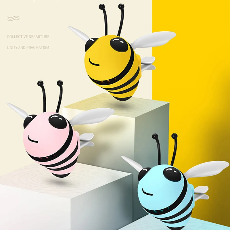 Car Air Freshener Creative Bee Perfume Outlet Clip Interior Accessories Fragrances Decoration