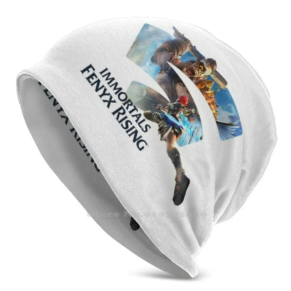 Immortali Fenyx Rising Fan Art 2020 Stadia Knit Beanie Hat Uomo Donna Inverno Berretto Fai Da Te Immortali Fenyx Rising Fenyx Immortali