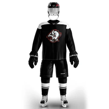 

COLDOUTDOOR Vintage Ice Hockey Training Jerseys Set Print buffalo Logo Sport Cheap high quality H6100-8 Free Shipping