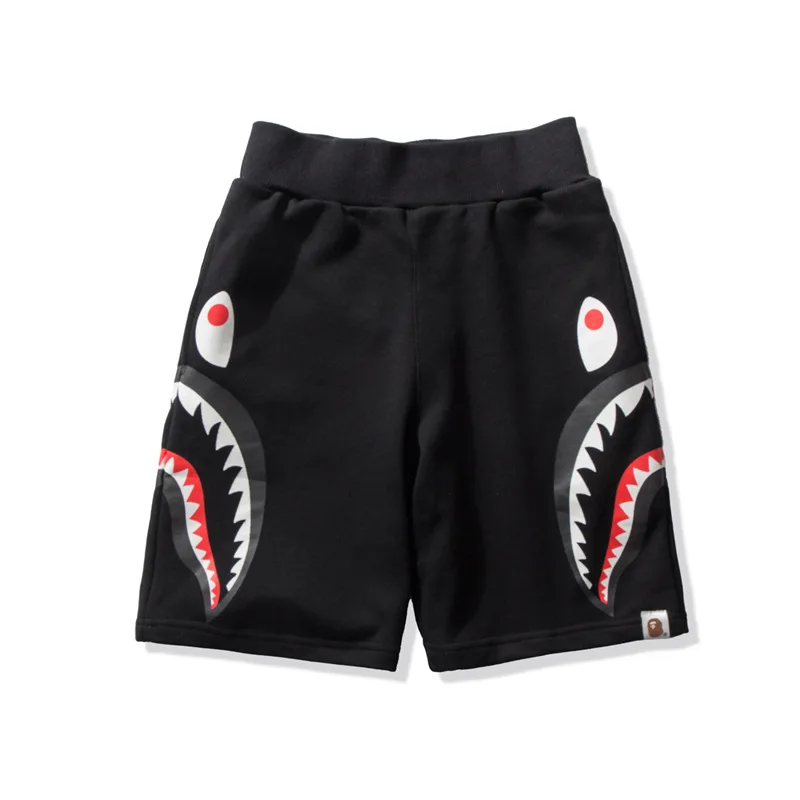 

19 New Style Popular Brand Two-color Loose-Fit Men And Women Shorts Medium Waist Printed Casual Shorts Couples Sports in