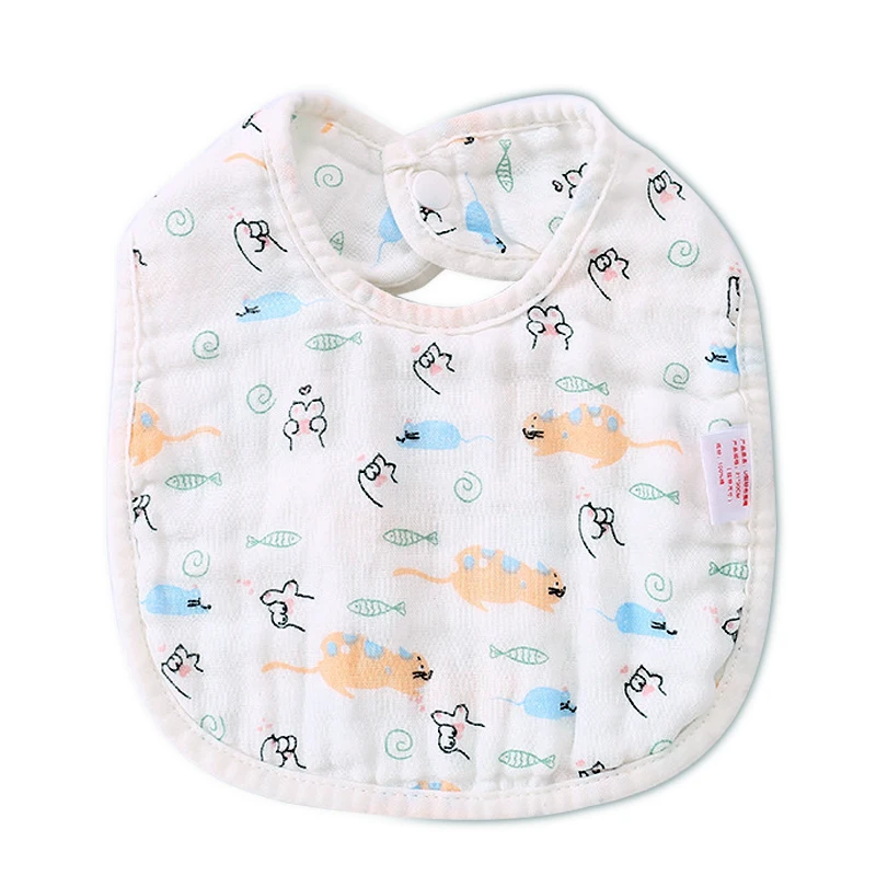 Baby Feeding Drool Bib Infant Lace Saliva Towel Soft Cotton Gauze Burp Cloth for Newborn Toddler Scarf  Muslin Baby Bib Bandana baby accessories box