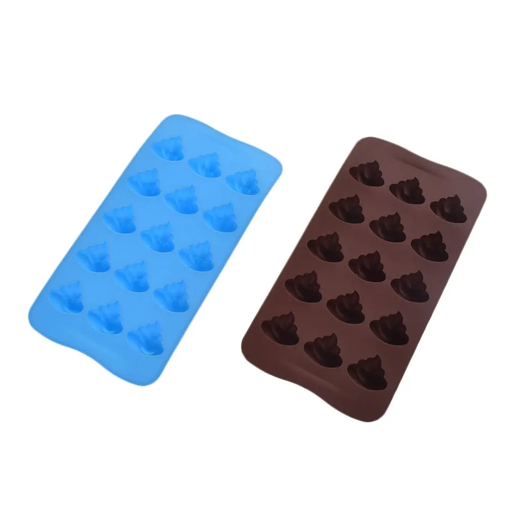 

New arrivals Kawaii Emoji Poop Face Silicone Mold For Cake Chocolate Candy Biscuit Ice Baking cake tools Kitchen accessories
