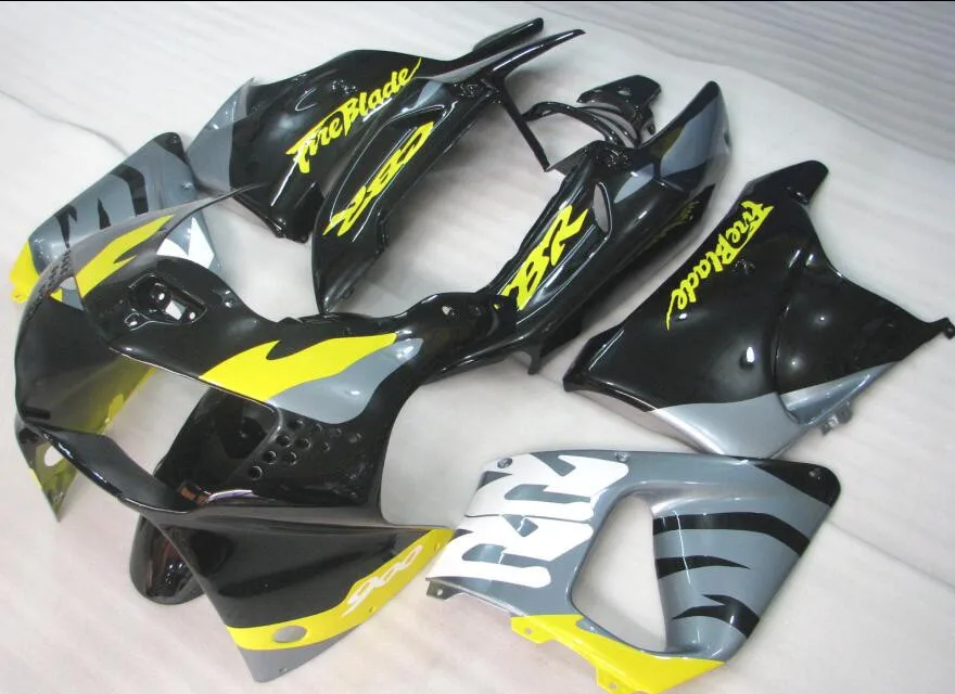 Полный мотоцикл обтекатель комплект для Honda CBR919RR CBR900RR 919 1998 1999 98 99 919RR обтекатели ABS пластик желтый черный