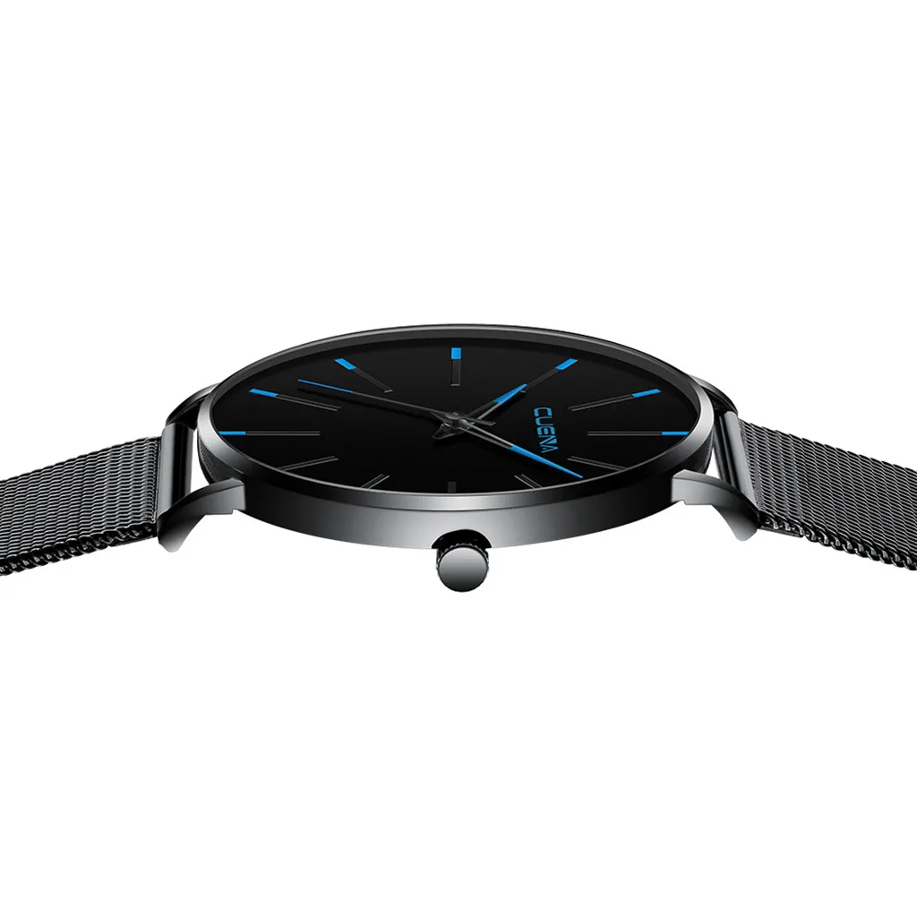 CUENA часы мужские Relogio Роскошные Reloj Hombre кварцевые часы из нержавеющей стали Циферблат повседневные наручные часы reloj hombre