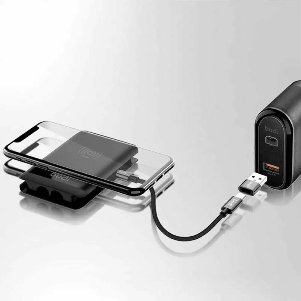 Skup Wielofunkcyjny uniwersalny inteligentny adapter pudełko na karty danych kabel usb Box bezprzewodowe ładowanie dla iphone xiaomi huawei
