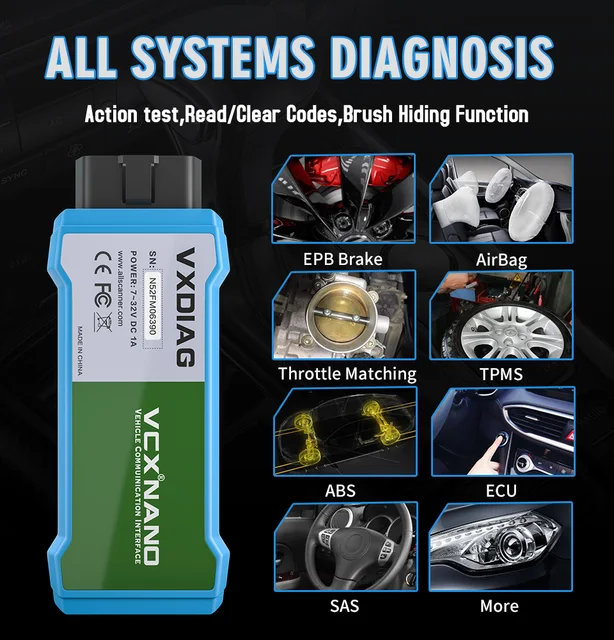 VXDIAG VCX NANO For JLR SDD V160.01 Diagnostic tool OBD2 Scanner Automotriz programming Full system Car Diagnosis tools For JLR 3