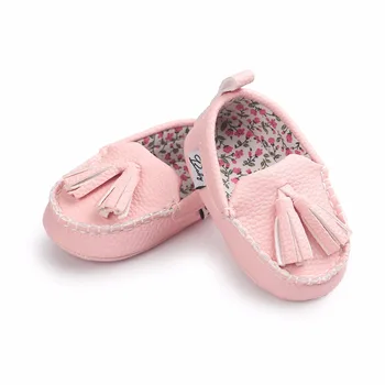 

Baby Casual Shoes fringe kids cute shoes pu leather spring autumn soft sole girls shoes slip-on boat shoes girls