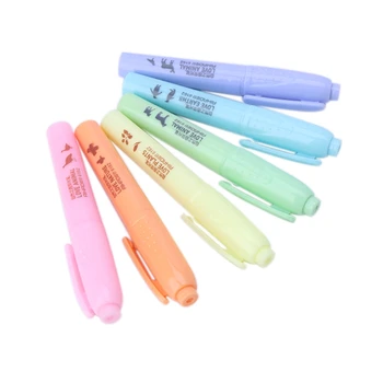 

6pcs/Set Candy Color Highlighter Notebook Maker Pens Fluorescent Line Marker Pen