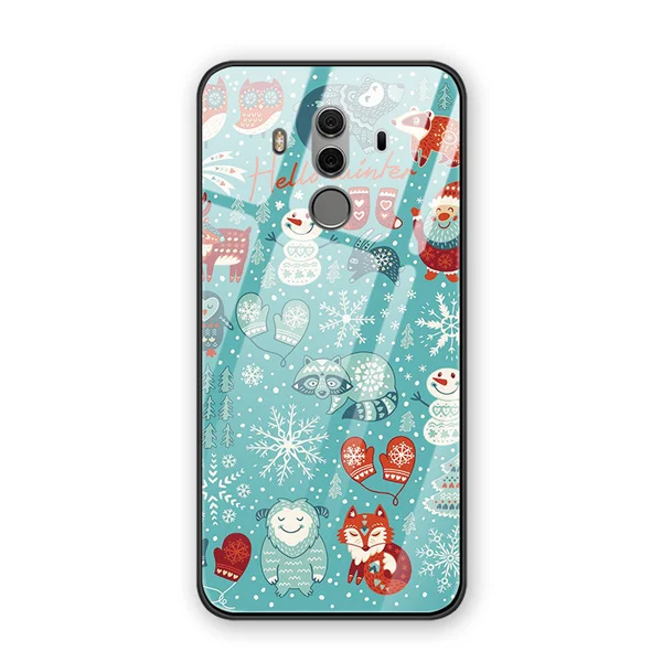 HUAWEI Honor 6X7 7C 7X8 закаленное стекло чехол Рождественская елка для HUAWEI Honor7 7X 7C 6X Honor8 рождественское закаленное стекло