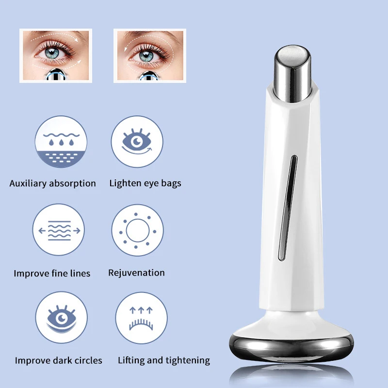 

2 in 1 Electric Eye Massager Anti Aging Wrinkle Eye Micro-current Massage Negative Ion Importing Skin Care Tools Facial Massage