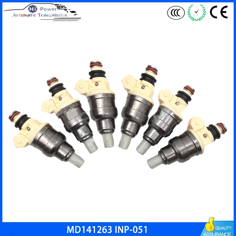 6 шт MD141263 INP-051 топливный инжектор для Mitsubishi мощный максимальный Montero Марка Dodge Colt