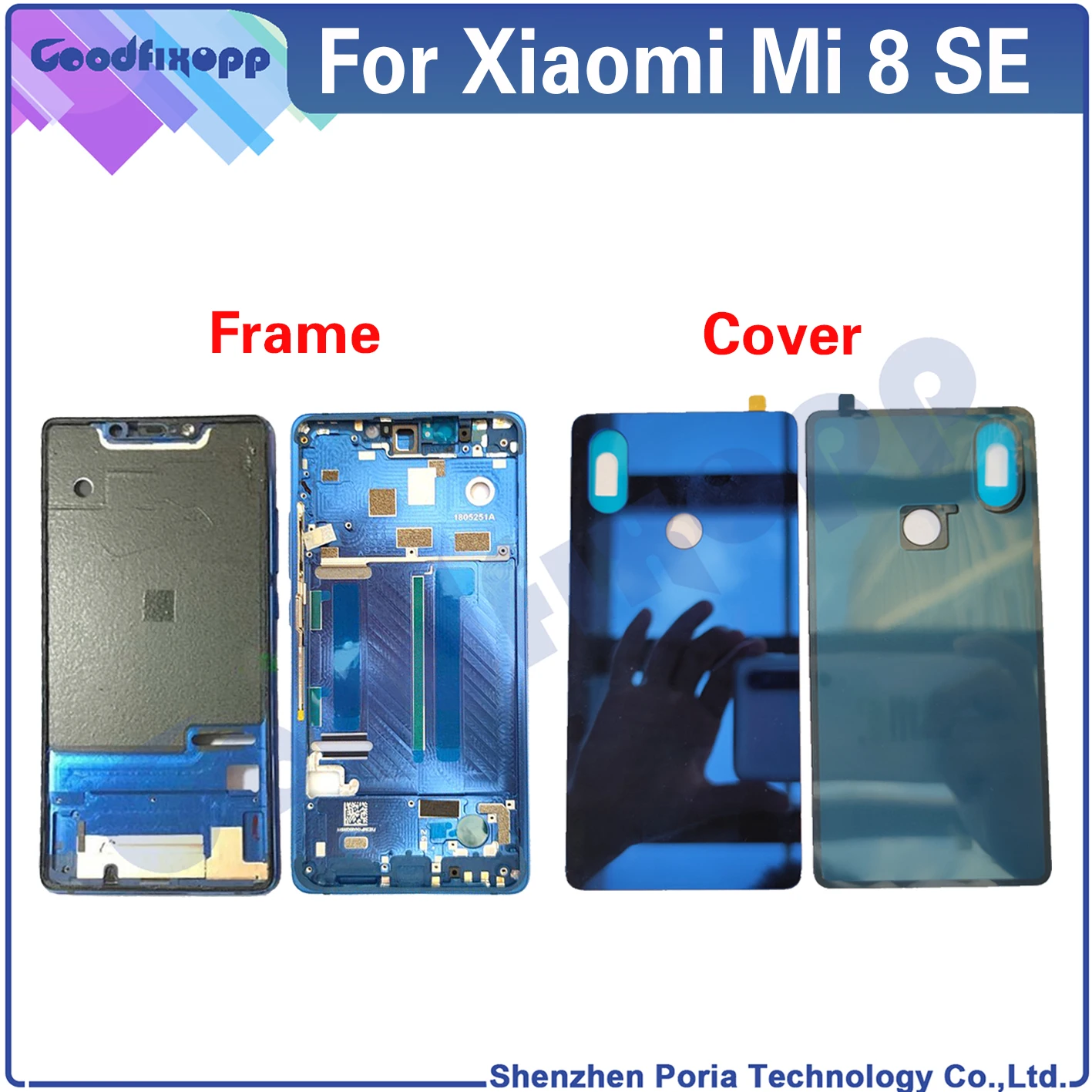 

For Xiaomi Mi 8 SE Front Frame Battery Back Cover Rear Case Cover Middle Frame Rear Lid For Xiaomi Mi8 SE / Mi 8SE
