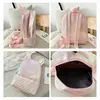 Girls Glitter Mermaid Backpack School Book Shoulder Bag Rucksack For Girls Kids PU Travel Laser Backpacks 5