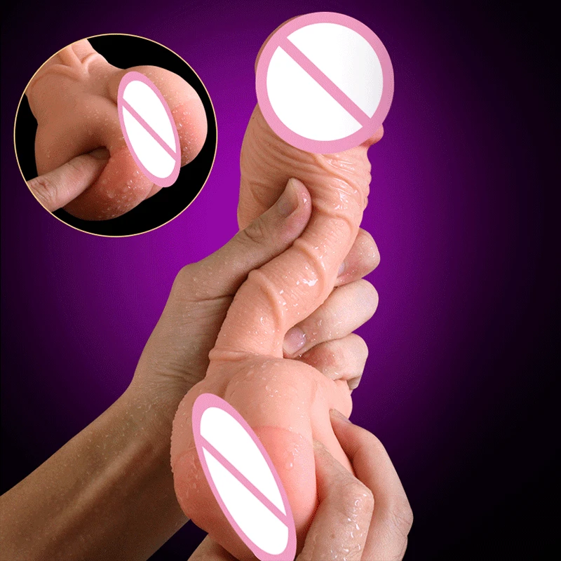 Soft Huge Realistic Dildo Clitoris Stimulator Anal Plug Penis With Suction Cup Sex Toys for Woman Sex Product Female Masturbator