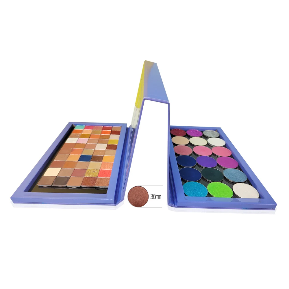 Coosei Double Sided Empty Magnetic Eyeshadow Palette with Mirror Extra Large Pallete DIY Depotting Makeup Organizer 4