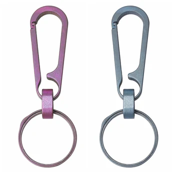 

New Titanium Alloy Key Ring Hung Buckle Pocket Carabiner Buckle Keyring Holder Key Chain Outdoor EDC multi Tools Keychain