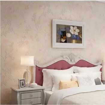 

WELLYU The new American-style bedroom papel de parede para quarto elegant wild flower idyllic backdrop non-woven wallpaper