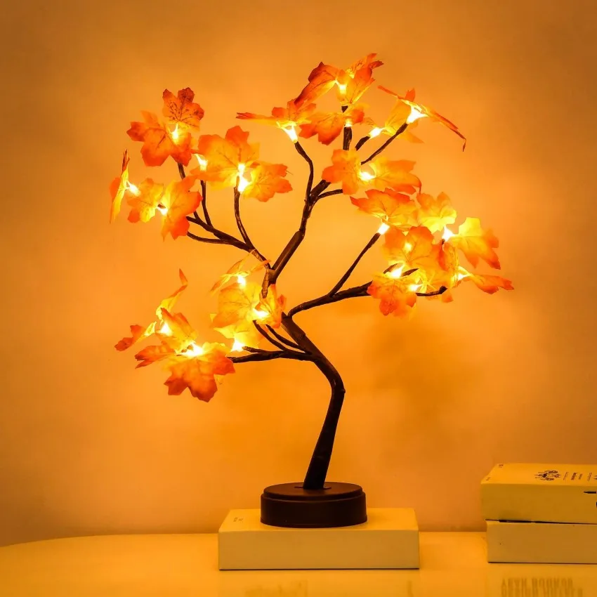 Fairy Maple Tree Lamp LED Artificial Bonsai Night Lights Battery USB Operated Christmas Wedding Decor Gift | Освещение