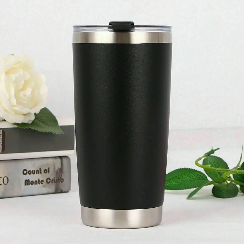 New 20oz Double Wall Insulation 304 stainless steel Tumbler Vacuum Portable Travel Mug Cup Coffee Shaker Bottles - Цвет: Лиловый
