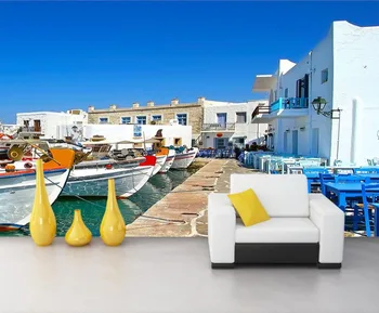 

CJSIR Custom Wallpaper Sea View Restaurant Ship Background Wall Mural Home Decoration Living Room Bedroom 3d Wallpaper Mural