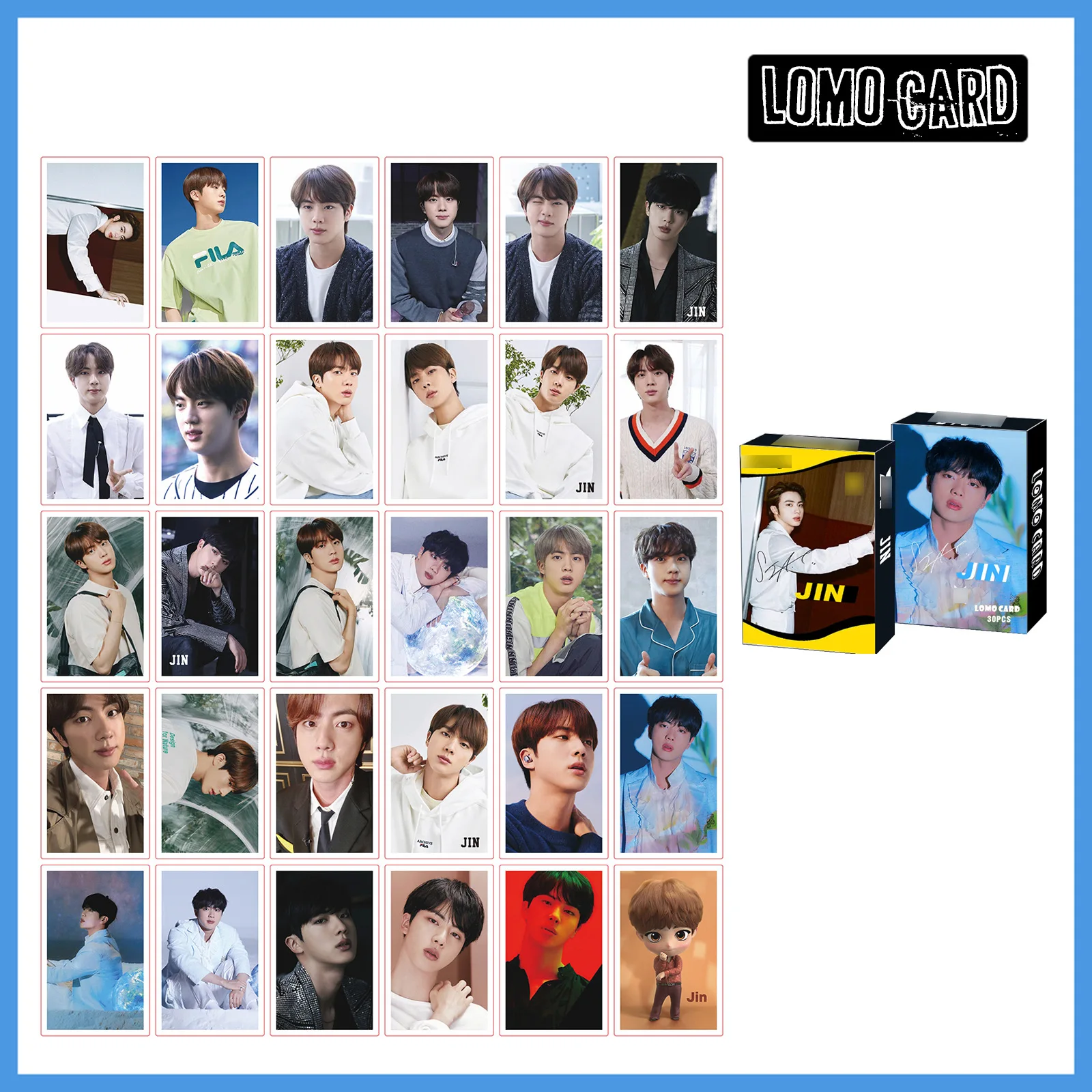 30pcs/box Kpop Stray Kids Lomo Card Set Photocard Photo Print Album Photocard Korean Fashion Cute Boys Poster Picture Fans Gifts