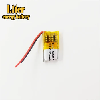 

3.7V 30mAh 301012 Accumulator Lithium Polymer Li-ion Rechargeable Battery For Mp3 Mp4 PAD DVD DIY bluetooth