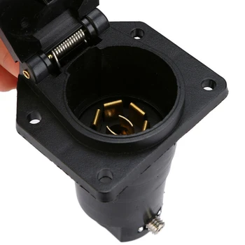 

Trailer Light Plug Connector Round Waterproof Non-corrosive Replacement