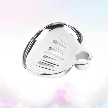

2Pcs Circular Sector Soap Tray Shower Rod Soap Storage Rack Soap Dish Soap Holder Silver (Pore Diameter 22mm)