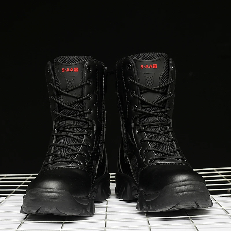 Men Tactical Military Boots Mens Casual Shoes Leather SWAT Army Boot Motorcycle Ankle Combat Boots Black Botas Militares Hombre Men Tactical Military Boots Mens Casual Shoes Leather SWAT Army Boot Motorcycle Ankle Combat Boots Black Botas Militares Hombre